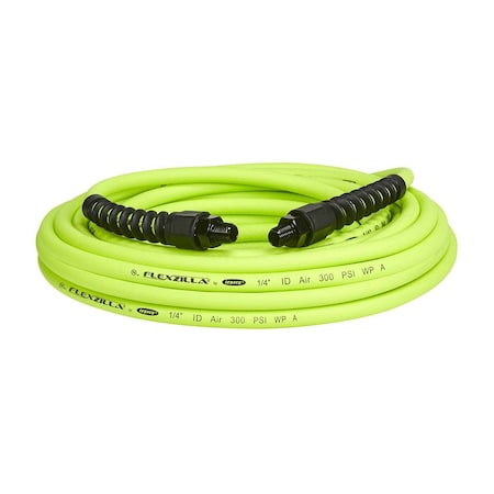 Flexzilla Pro Air Hose, 1/4" x 25, 1/4" MNPT Fitt HFZP1425YW2